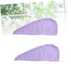 HAPINARY 2 Pack Quick Dry Hair Cap Non-Slip Fiber Hair Drying Towel for Fast Drying Spa Bath Cap Absorbent Home Gym Travel Accessory view 2