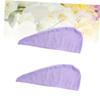 HAPINARY 2 Pack Quick Dry Hair Cap Non-Slip Fiber Hair Drying Towel for Fast Drying Spa Bath Cap Absorbent Home Gym Travel Accessory view 3