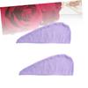 HAPINARY 2 Pack Quick Dry Hair Cap Non-Slip Fiber Hair Drying Towel for Fast Drying Spa Bath Cap Absorbent Home Gym Travel Accessory view 4