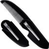 CTEAKOP Folding Mustache Comb for Men, Portable Plastic Pocket Moustache Comb, Fine Teeth Beard Straightener Grooming Styling Hair for Men (1 Pcs) view 1