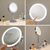 10x Large Lighted Makeup Mirror, 8.5" Large Rechargeable Vanity Mirror, Dimmable Touch Screen, 360 Rotation Doubl, Gift for Women view 4