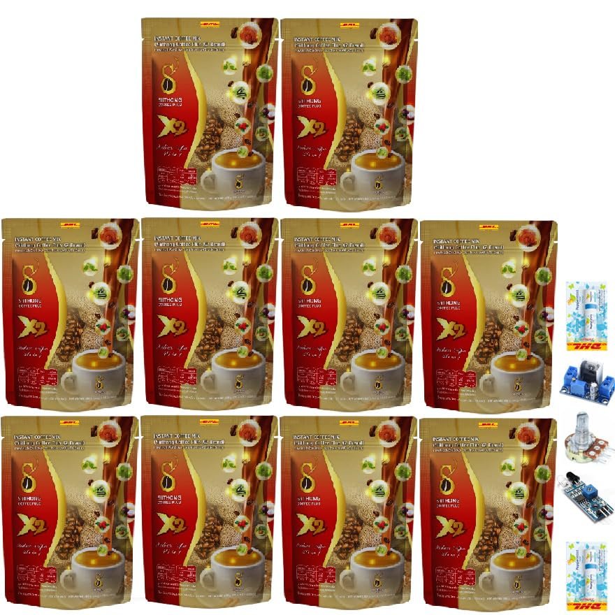 200 Grams (20 Gram x 10 Sachets) Delicious Intense Fruit Snack Arabica Roasted Good Shape 40in1 Siithong Coffee Plus X2 Set 10 By Thaigiftshop [Get Free Tomato Facial Mask]