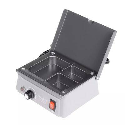 REEHUT Dental Lab Wax Heater 3-well Wax Heating Analog Dipping Pot Melting Wax Machine