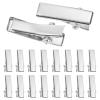 MECCANIXITY 150Pcs Alligator Hair Clips, 20 x 6 Mm(LxW) Silver Metal Curls Clips for Hair, Bow Making, Hairdressing Grip DIY Accessories Hairpins view 1