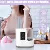 Electric Makeup Brush Cleaner, Automatic 3 in-1 Makeup Brush Dryer & Washer & Holder Combined, Portable Cosmetic Brush Cleaner Dryer Tool for All Size Makeup Brushes view 2