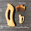 Custom Wooden Gua Sha Tool Set  Personalized Face & Body Massage Tools. Natural Beauty & Wellness Gift  Eco-Friendly Wooden Gua Sha Set with Lymphatic Drainage Tool, Face Massager & Hair Comb view 3
