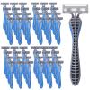 Leriton 60 Pcs Mens Disposable Razors Bulk 3 Blade Sensitive Skin Shaving Razor Long Blade for Hotel Spa Travel view 1