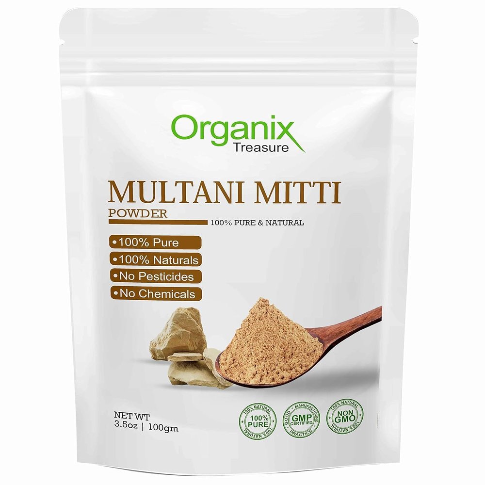 Natural Herbal Multani Mitti Face Pack Powder for Glowing Dry Skin(100gm)