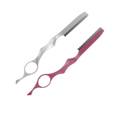 Beatifufu 2pcs Hair Thinning Razors Set Professional Texturizing Hair Cutting Tools for Salon and Home Use Pink Silver Easy to Use Durable Men