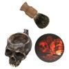 Burn The Ships Shaving Kit Shave Cream, Skull Lather Bowl, and Badger Bristle Shave Brush view 1