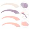 Beatifufu 4pcs Eyebrow Razor Trimmer Curved Handle Portable Face Hair Shavers for Effortless Brow Shaping and Grooming Includes Pink White and Purple Razors view 3