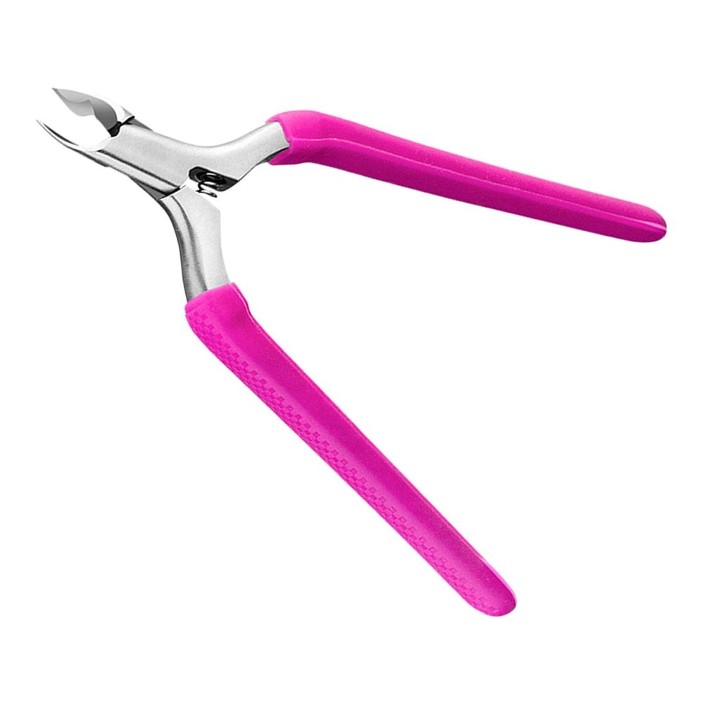 ChuYiElegance Sturdy Toenail Cutter for Salon Applications, Pink, 6cmx11.2cm
