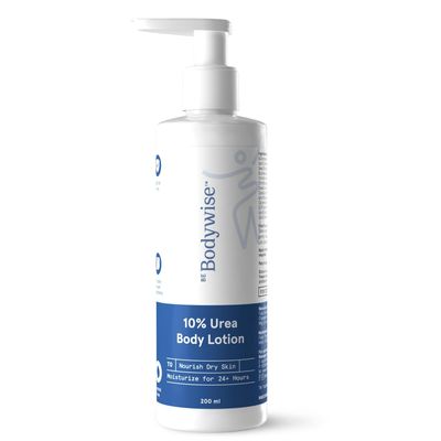 Be Bodywise 10% Urea Body Lotion 200ml | 48 Hour Dry Skin Relief | For Very Dry & Flaky Skin | With Ceramides, Kokum & Mango Seed Butter | Non-Greasy & Lightweight Formul
