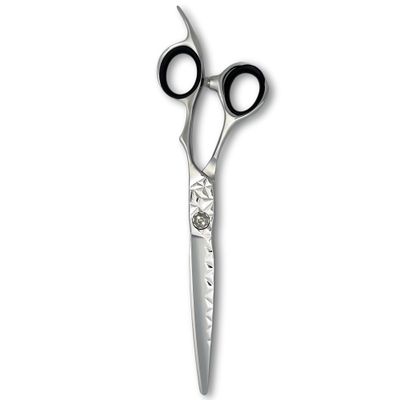6.5" Professional Hair Cutting Shears and Swivel Razor - Original 440C Stainless Steel & Includes Leather Carrying Case - Designed by Saki Shears (6.5 Inch Professional Hair Scissors)