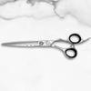 6.5" Professional Hair Cutting Shears and Swivel Razor - Original 440C Stainless Steel & Includes Leather Carrying Case - Designed by Saki Shears (6.5 Inch Professional Hair Scissors) view 4