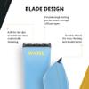Wahl Professional Peanut Li Cordless Trimmer, Lightweight & Compact, High-Powered Rotary Motor, USB-C Quick Charge, Blue view 4