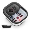 COMFIER Collapsible Foot Spa Bath Massager with Heat, Pedicure Foot Spa with Bubbles, Red Light, Pumice Stone and Shiatsu Massage Rollers, Heated Bath Spa for Relaxation and Stress Relief (Black) view 1