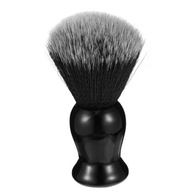 IWOWHERO 2pcs Double Colored Nylon Beard Brush Handle for Men Professional Grooming Tool for Shaping and Cleaning Facial Hair Portable and Easy to Use for All Beard Types