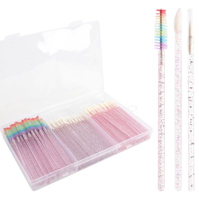 150 Piece Disposable Makeup Applicator Tool Kits, Mixing Disposable Mascara Wands Eyeliner Brushes Lipstick Applicator Brushes for Makeup Artist Supplies (style 2)