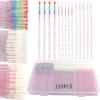 150 Piece Disposable Makeup Applicator Tool Kits, Mixing Disposable Mascara Wands Eyeliner Brushes Lipstick Applicator Brushes for Makeup Artist Supplies (style 2) view 3