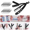 Beard Shaper for Men Beard Shaping Tools - Beard Straightener, Beard Template Guide, Professional Straight Edge Razor, Edge Blade, Barber Pencil, Beard Comb, Scissor, Gifts for Men Boyfriend Husband view 4