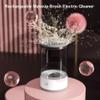 Beauty Swirl Cosmetic Brush Cleaner, Makeup Brush Cleaner Machine, Electric Make Up Brush Cleaner, Make Up Brush Cleaner Cleanser, Automatic Makeup Brush Cleaner with Makeup Brush Cleaner Mat (1Pcs) view 2