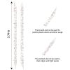 Crystal Nail Art Cuticle Pusher Sticks, 100 pcs Disposable Double-Sided Cuticle Remover Set Hygienic Nail Pusher Tool for Manicure and Pedicure Nail Cleaning Cuticle Stick (Black colorful) view 2