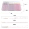 150 Piece Disposable Makeup Applicator Tool Kits,Mixing 50pcs Disposable Mascara Wands 50pcs Eyeliner Brushes 50pcs Lipstick Applicator Brushes for Makeup Artist Supplies (style 1) view 2