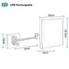 PDOLIGBDN Vanity Mirror 8 Inch Double Sided Wall Mount Makeup Mirror with 3X Magnification, Two-Sided 360&Deg;Swivel Extendable Cosmetic Mirror Bathroom Shaving Mirror view 2