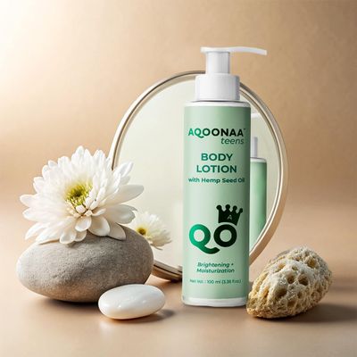 AQOONAA Body Lotion 100ml Pack 1 | Reduces Pigmentation, Deep Moisturization, Brighten & Illuminate | Non-Greasy, Paraben, Sulphate Free