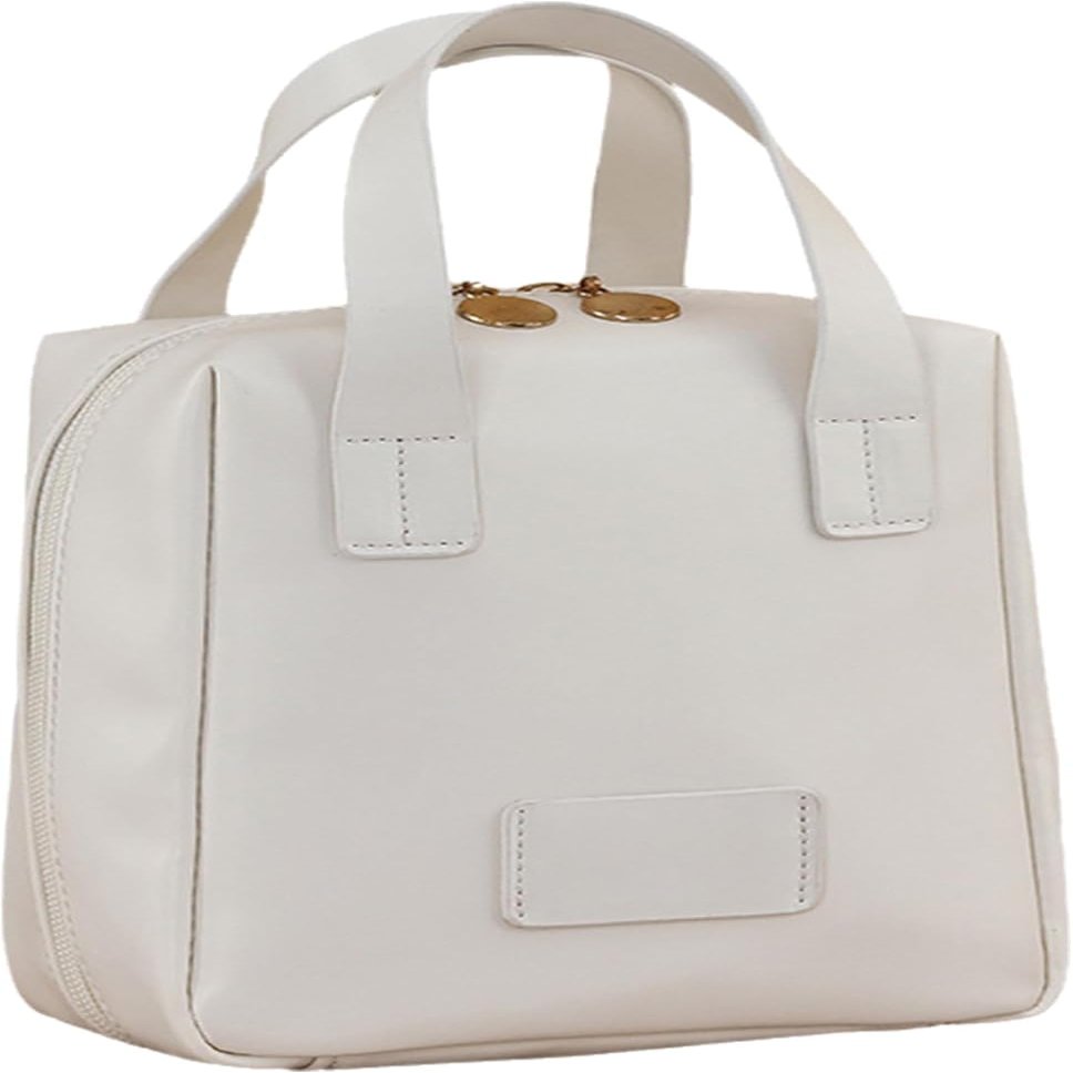 2024 New Premium Makeup Bag Cosmetic Bag Large Makeup Bag With Compartments Portable Travel Toiletry Bag (White)