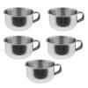 FytStycale 5 Pack of Stainless Steel Shaving Mugs for Men with Handles view 1