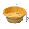 FytStycale Wooden Foot Bath, Foot Bath Basin for Sauna, Outdoor Travel view 4