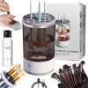 2026 New Cosmetic Brush Cleaner, Electric Makeup Brush Cleaner for All Size Cosmetic Brushes (Black, Plug-In) view 1