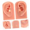 NinthAvenue Basics Piercing Dummy Ear 2pcs Silicone Human Ear Models Ear Piercing Practice Supplies for Students Doctors view 3