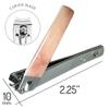 4 Nail Clipper Value Pack Mini Stainless Steel Precision Nail Clippers Essential Manicure & Pedicure Tools Classic Vintage Style Rose Quartz view 2