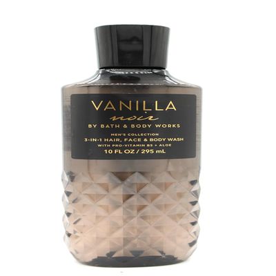 Bath and Body Men's Collection VANILLA NOIR 10oz Body Wash Shower Gel