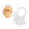 Piercing Practice Body Parts, Model Body Part Displays Set, Silicone Simulated 3D Tongue Mouth Model, With Display Stand, for Jewelry Display, Suturing Practice (Skin Color) view 3