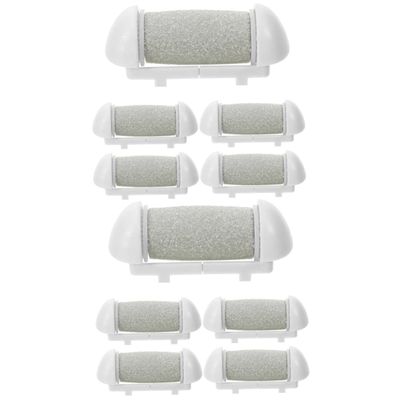 Beatifufu 10pcs Replacement Rollers Electric Foot File Roller Heads Pedicure Tool Refill