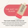 Haus Labs PHD Hybrid Innovation Plumping Lip Glaze Duo - Honey Shimmer Full Size & Persimmon Mini view 2