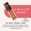 Haus Labs PHD Hybrid Innovation Plumping Lip Glaze Duo - Honey Shimmer Full Size & Persimmon Mini view 3