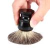 Gavigain Shaving Brush, Synthetic, Luxurious Black Resin Handle, Fast Drying, for Men, Ideal for Wet Shaving and Rich Foam Generation view 2