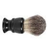 Gavigain Shaving Brush, Synthetic, Luxurious Black Resin Handle, Fast Drying, for Men, Ideal for Wet Shaving and Rich Foam Generation view 3