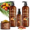 100% Natural Raw Organic Batana Oil Sulfate-Free Complete Hair Growth , Anti-Hair Loss & Repair System Kit Shampoo, Conditioner, Hair Mask, & Leave-In Spray | Thickness & Prevents Loss for Men Women view 1