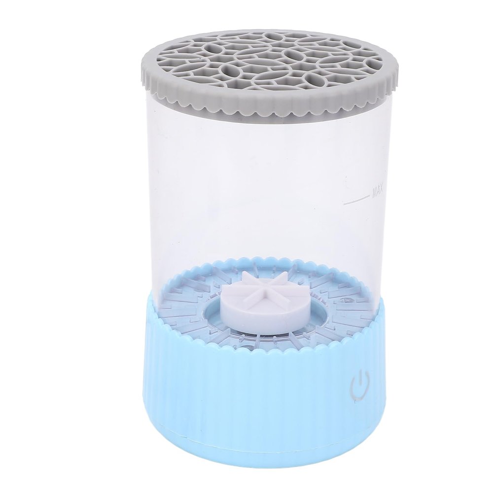 Electric Makeup Brush Cleaner and Dryer, USB Plug in Automatic Makeup Brush Cleaner Cup for Multiple Brushes Cleaning, Fast and Gentle Makeup Brush Cleaning (Blue)