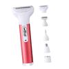 Healeved USB Rechargeable Hair Removal Tool Electric Shaver Set for Women Includes Eyebrow Nose Trimmer Durable Convenient Charging Rose Red view 1