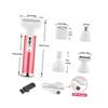 Healeved USB Rechargeable Hair Removal Tool Electric Shaver Set for Women Includes Eyebrow Nose Trimmer Durable Convenient Charging Rose Red view 2