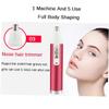 Healeved USB Rechargeable Hair Removal Tool Electric Shaver Set for Women Includes Eyebrow Nose Trimmer Durable Convenient Charging Rose Red view 3