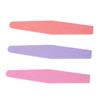 ASAKKURA 3pcs Sponge Nail Files Rhombus Shape Manicure Tool Purple Orange Pink for Natural and False Nails Safe and Buffers view 1