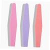 ASAKKURA 3pcs Sponge Nail Files Rhombus Shape Manicure Tool Purple Orange Pink for Natural and False Nails Safe and Buffers view 2